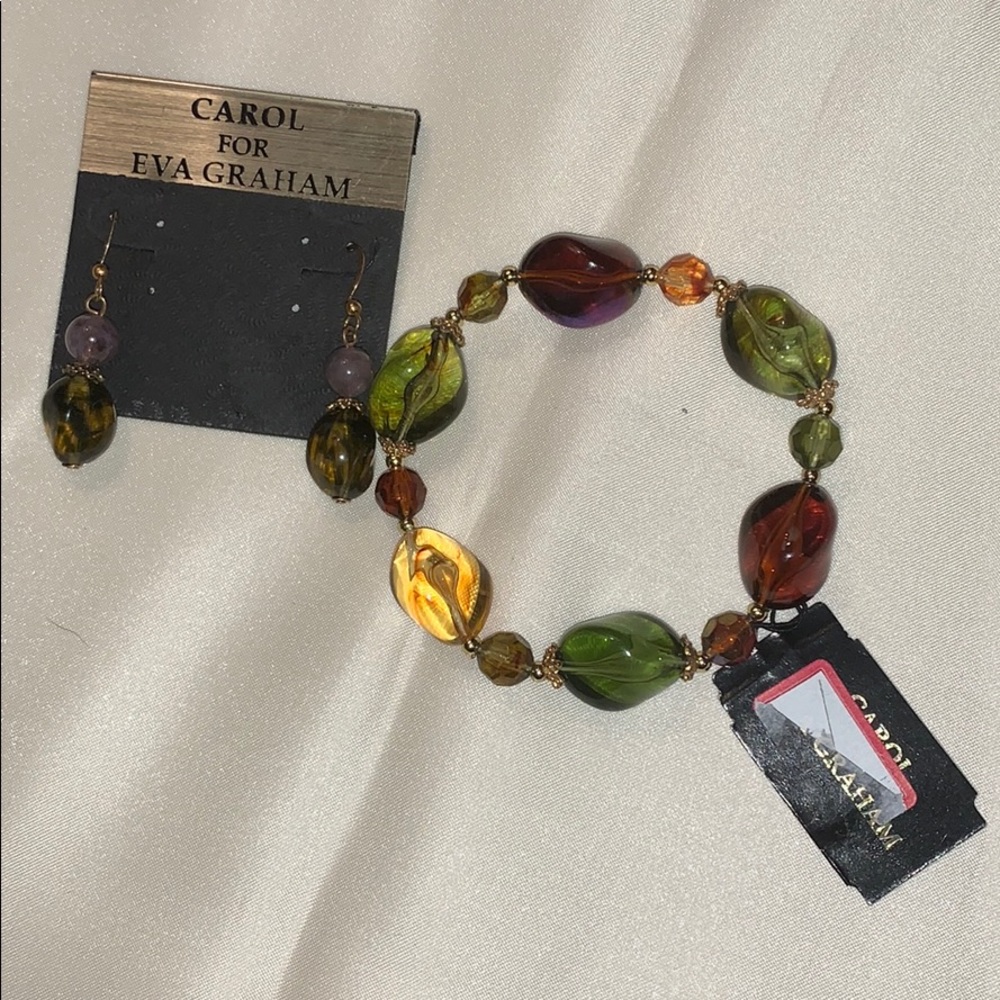 Earring and bracelet set